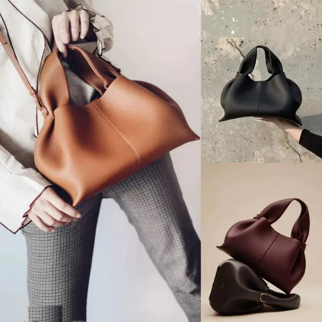 French-inspired leather handbag