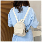 Mini corduroy backpack