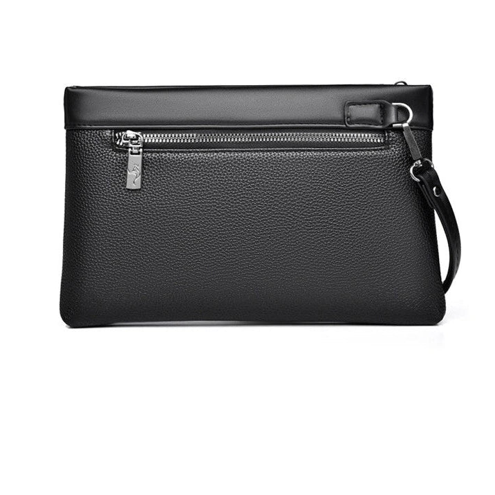 Compact leather clutch for essentials