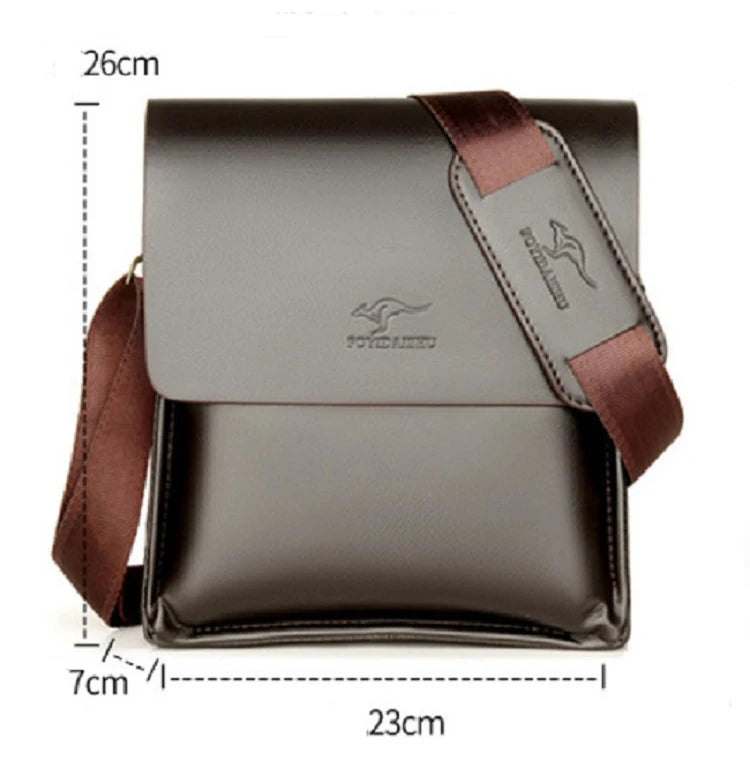Sleek leather crossbody bag