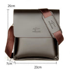 Sleek leather crossbody bag