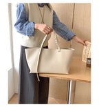 Stylish leather tote bag