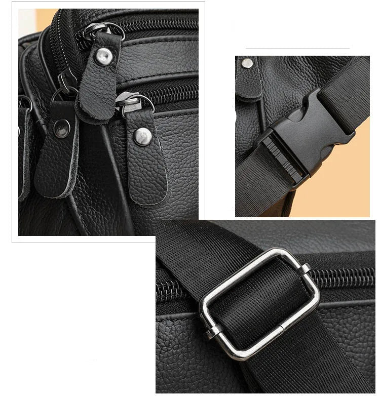 Smooth leather belt pouch
