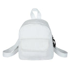 Mini corduroy backpack