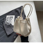 Suede box slouch bag