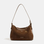 Sleek suede handbag for travel and errands