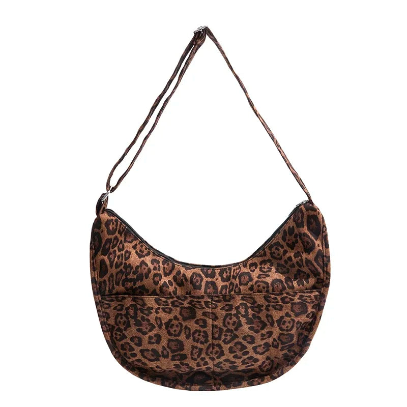 Oversized suede shoulder bag