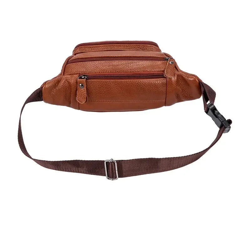Wraparound leather bum bag