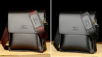 Sleek leather crossbody bag