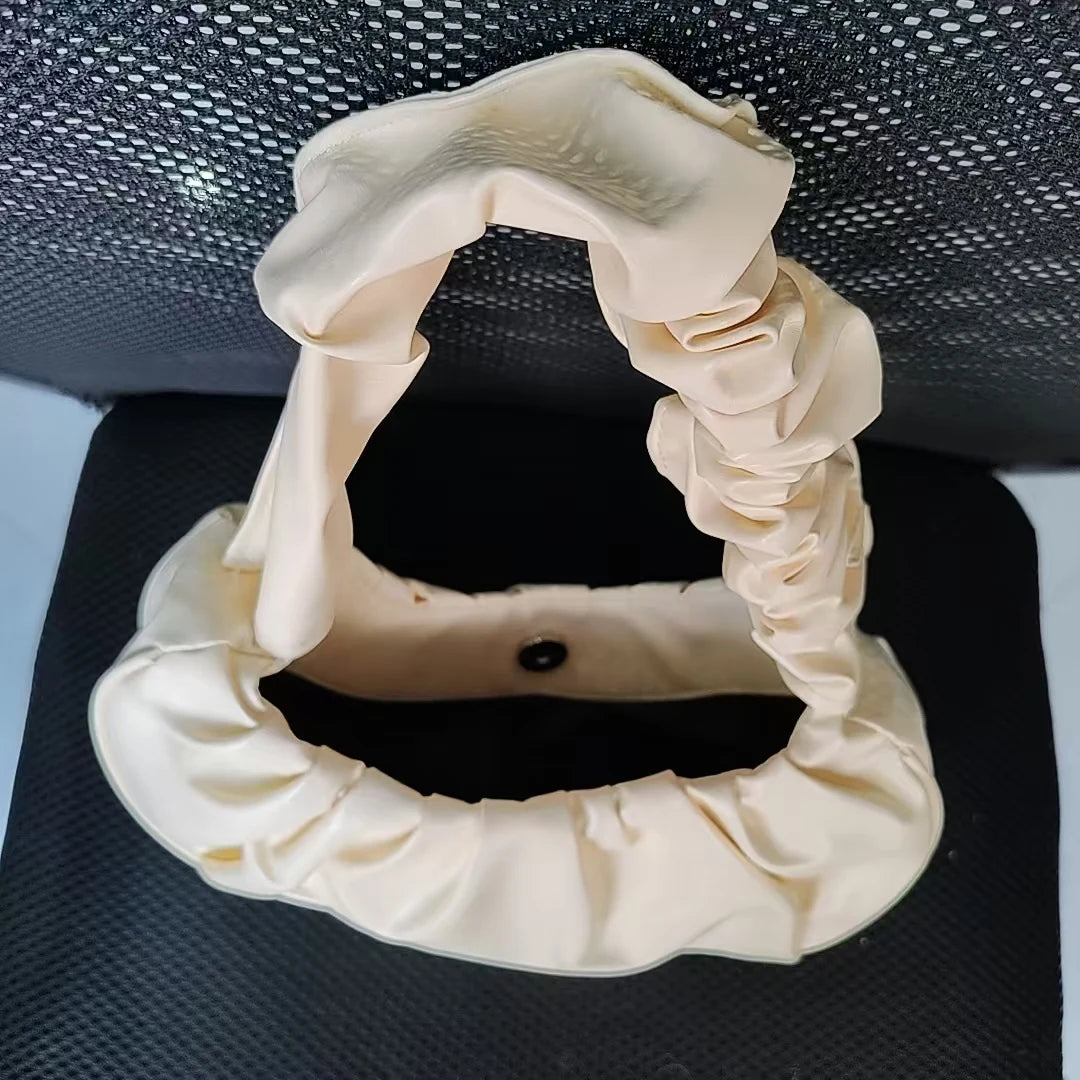 Quilted leather hobo bag