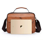 Large leather crossbody bag for women