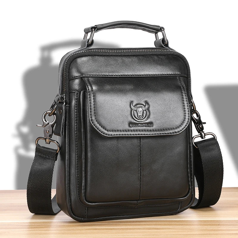 Classic leather crossbody bag