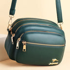 Retro leather shoulder purse