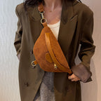 Adjustable corduroy bum bag