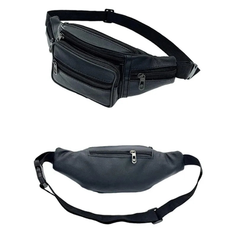 Large leather fanny pack