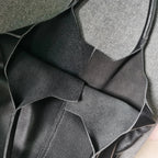 Modern leather tote bag