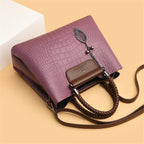 Vintage-inspired leather handbag