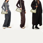 Trendy leather shoulder bag