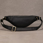 Retro leather belt bag