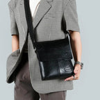 Versatile leather crossbody bag