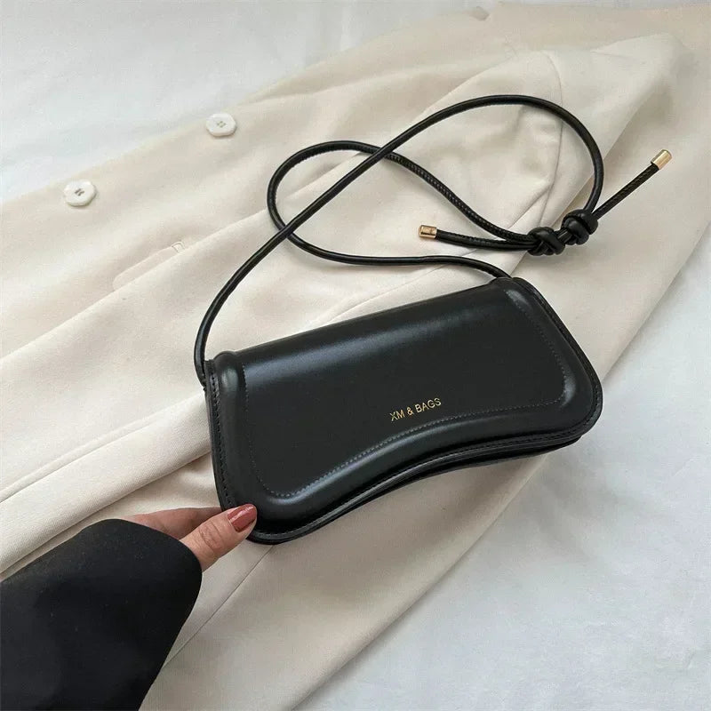 Leather sling bag for women