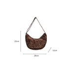 Oversized suede shoulder bag