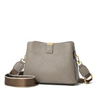 Soft leather handbag with zipper