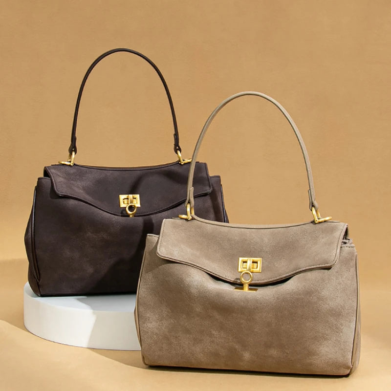 Timeless suede handbag