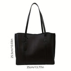 Trendy soft leather tote bag