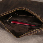 Elegant men leather bum bag