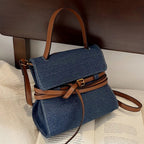 Elegant denim clutch bag for evening looks