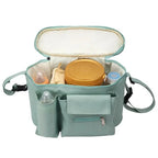 Grey stroller diaper bag