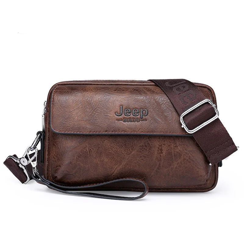 Vintage leather crossbody bag