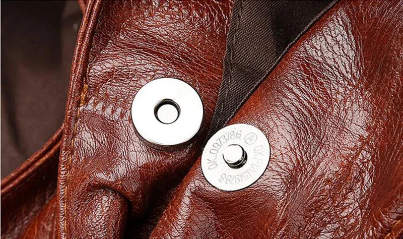 Copper leather hobo bag