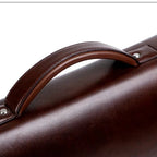 Men's leather briefcase bag