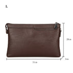Classic leather clutch
