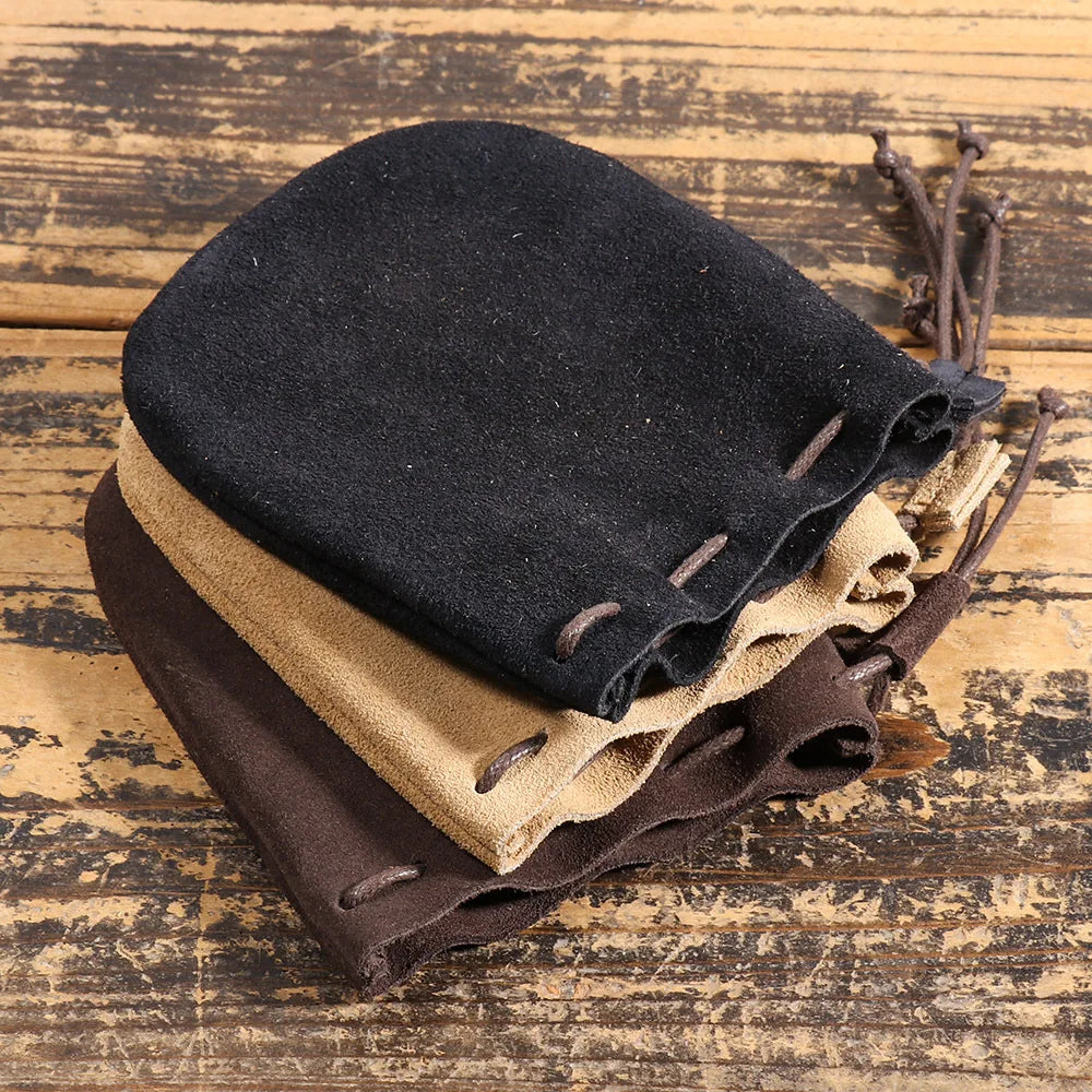Retro leather belt pouch