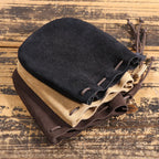 Retro leather belt pouch