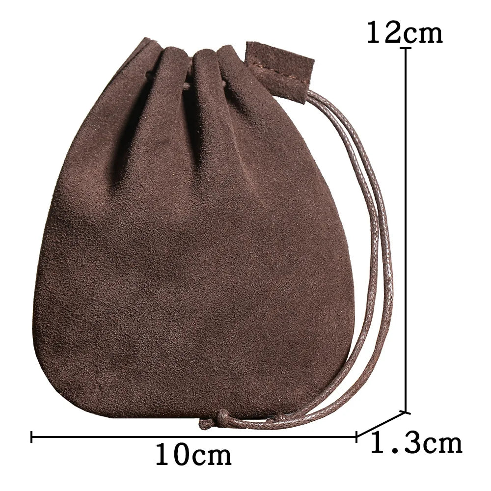 Retro leather belt pouch