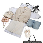 Large capacity leather duffle bag