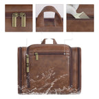 Leather dopp kit for men