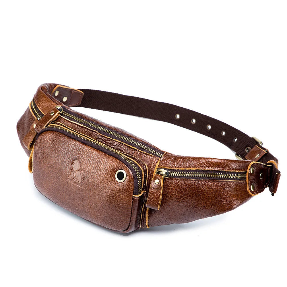 Lightweight leather waist sling