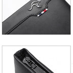 Compact leather clutch for essentials