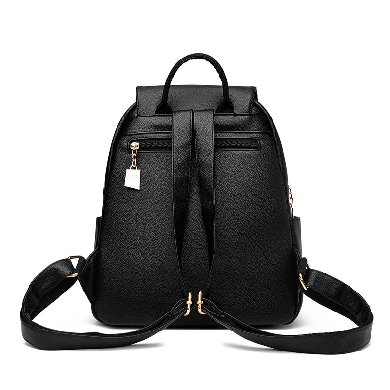 Backpack purse in leather