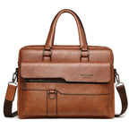 Leather laptop bag