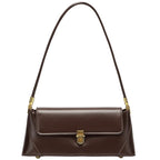 Soft leather shoulder handbag