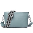 Sleek leather shoulder handbag
