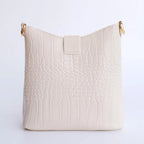 Classic leather shoulder bag for women