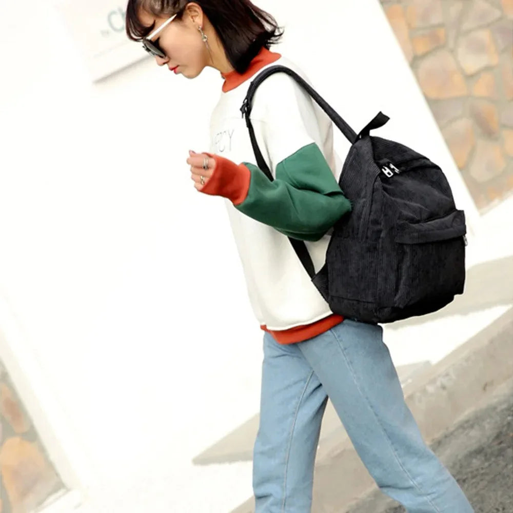 Everyday corduroy backpack