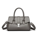 Designer-inspired leather handbag